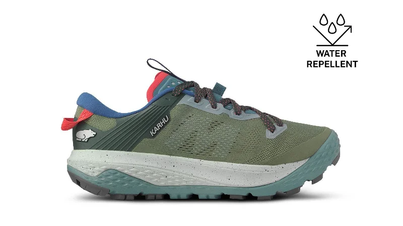 WOMEN'S IKONI TRAIL 1.0 WR - OIL GREEN / MINERAL BLUE