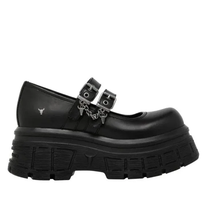 WINDSOR SMITH SCARY BLACK PLATFORM