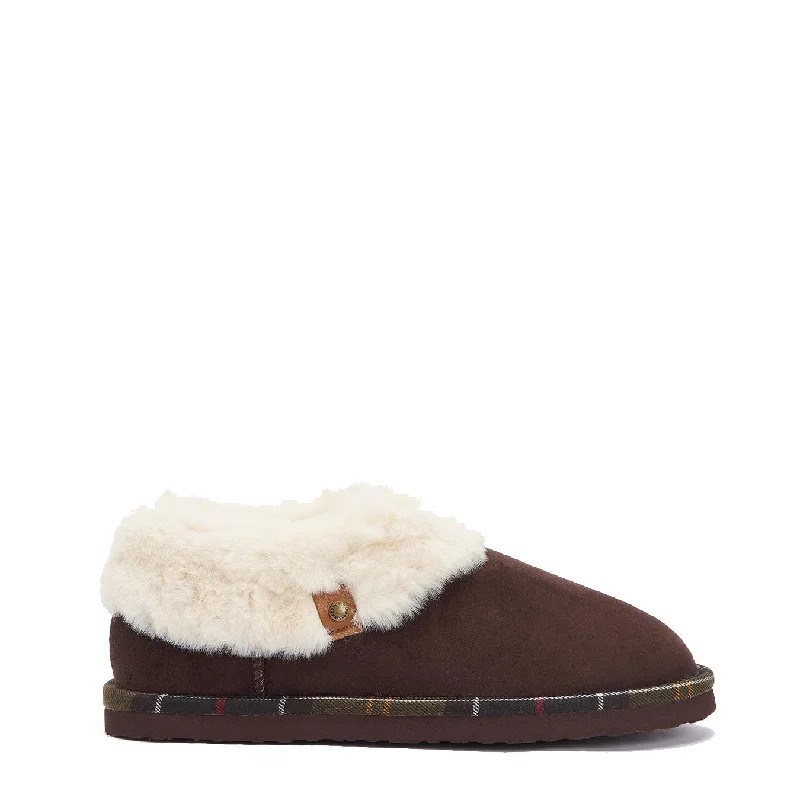 Barbour Womens Eloise Bootie Slipper Brown