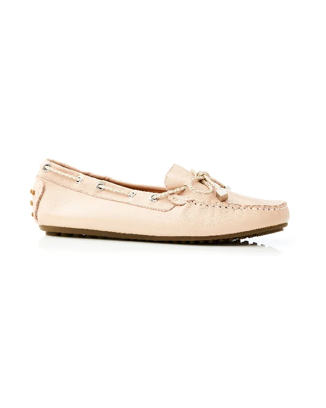 Daria Leather Plait Loafer Blush