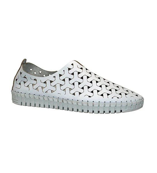 Inez Slip-on Shoe in White CLOSEOUTS