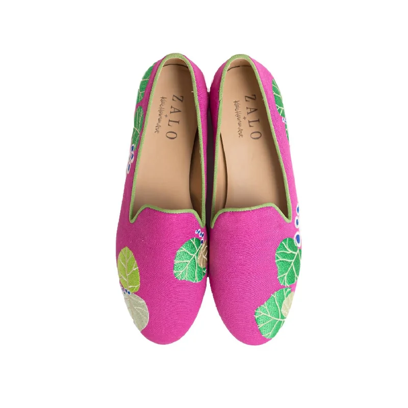 Sea Grapes Slipper In Fuchsia