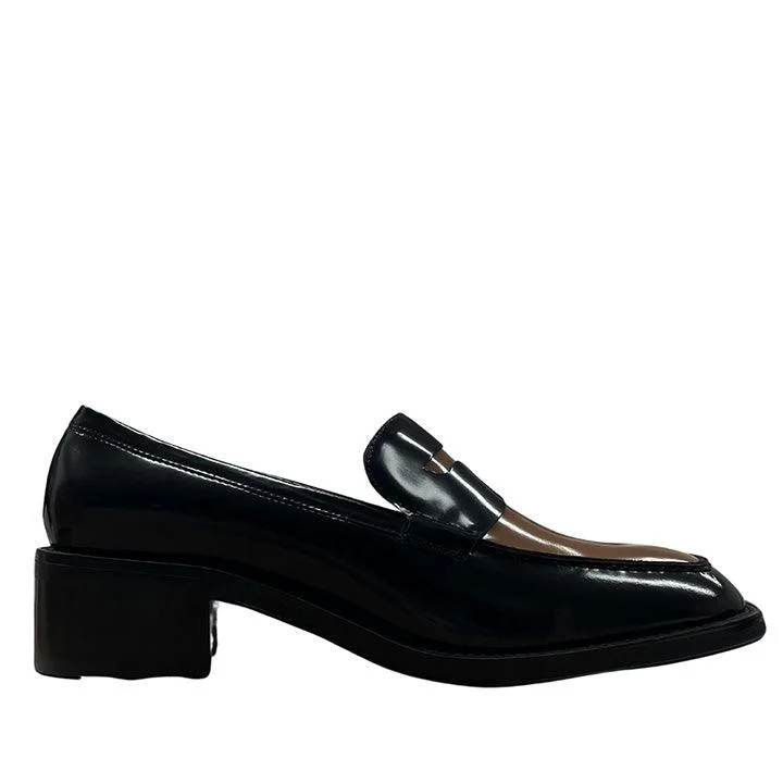 JEFFREY CAMPBELL INSPO BLACKBROWN LOAFERS