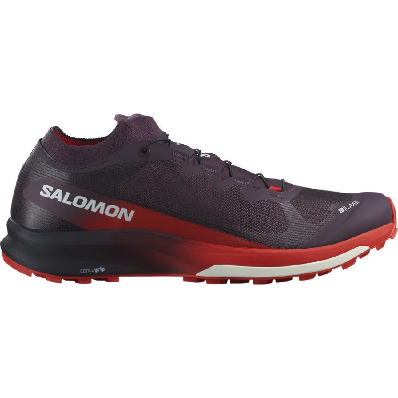 Salomon S/Lab Ultra 3 v2 | Plum Perfect / Fiery Red / White | Unisex