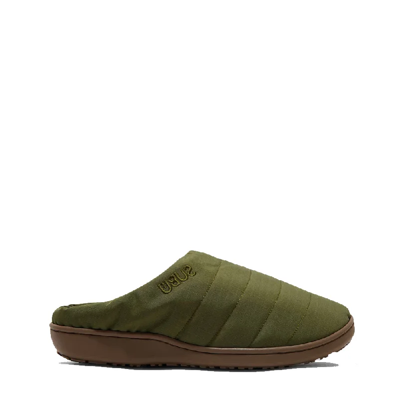 Subu Womens Nannen Military Slippers Olive Drab