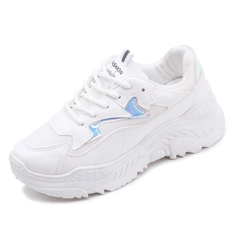 Women Shoes Autumn White Running Shoes