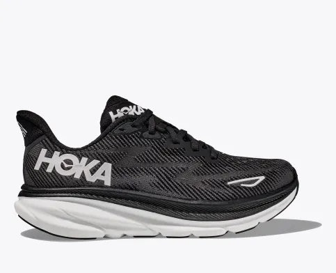 Hoka Clifton 9 (Black/White) - Women's