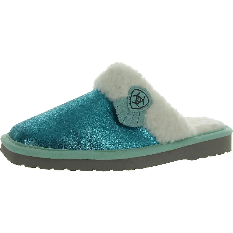 Ariat Womens Square toe Faux Fur Slide Slippers