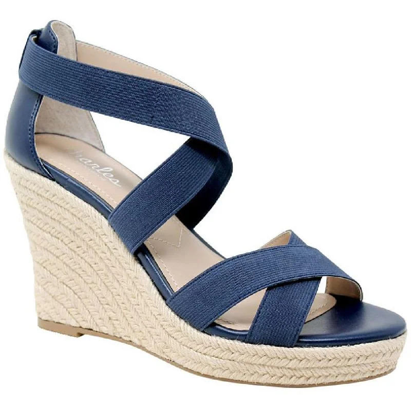 CHARLES by Charles David Lotto Women's Strappy Mixed Media Wedge Sandals