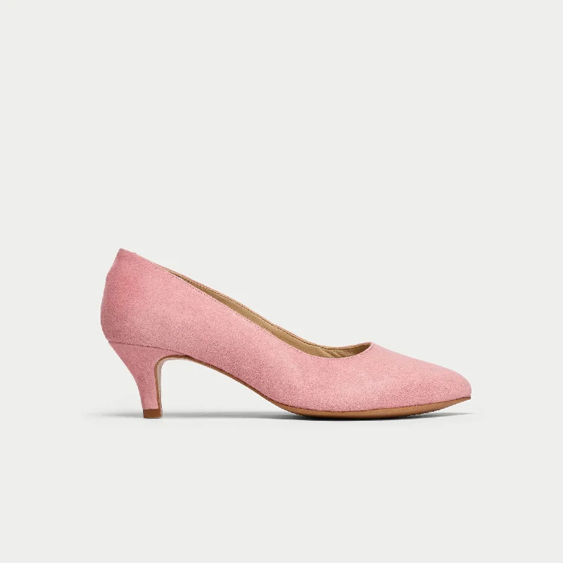 Ava - Pink Suede