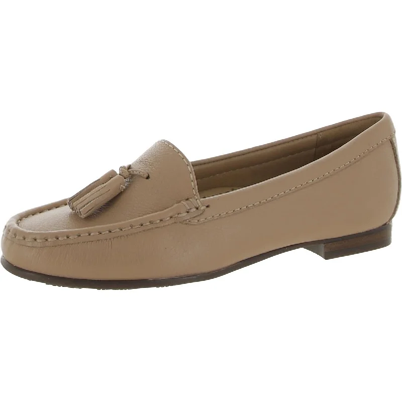 Driver Club USA Womens Riviera Beach Leather Slip On Loafers