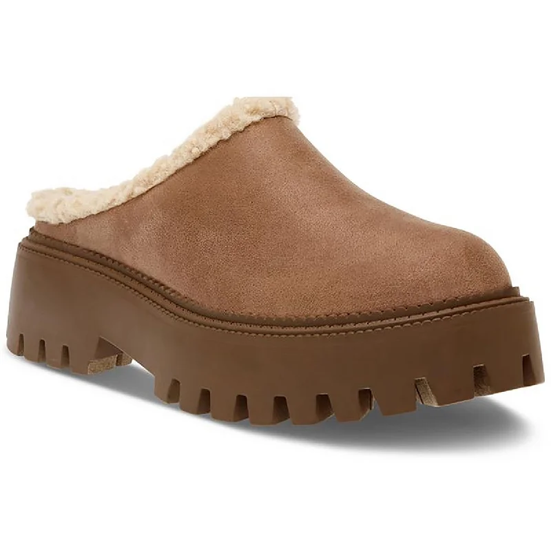 DV By Dolce Vita Womens Ladie Faux Suede Cushioned Footbed Mules