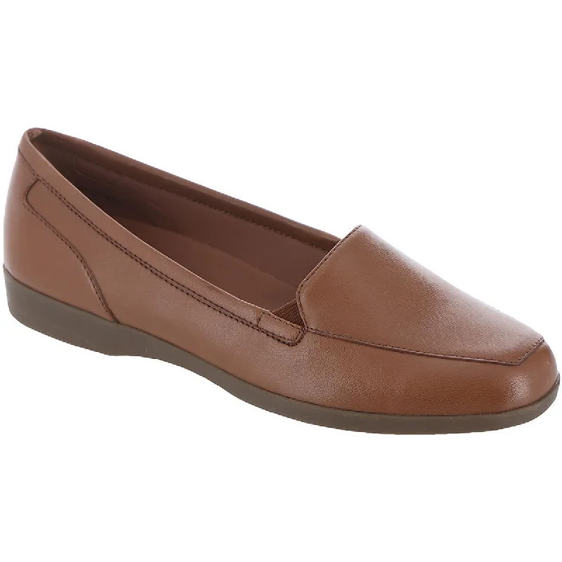 Easy Spirit Womens Devitt 16 Leather Loafers