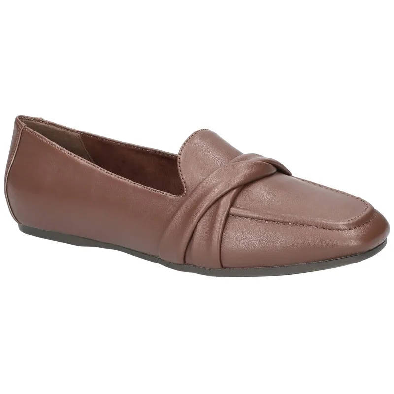 Easy Street Womens Betty Faux Leather Slip-On Loafers