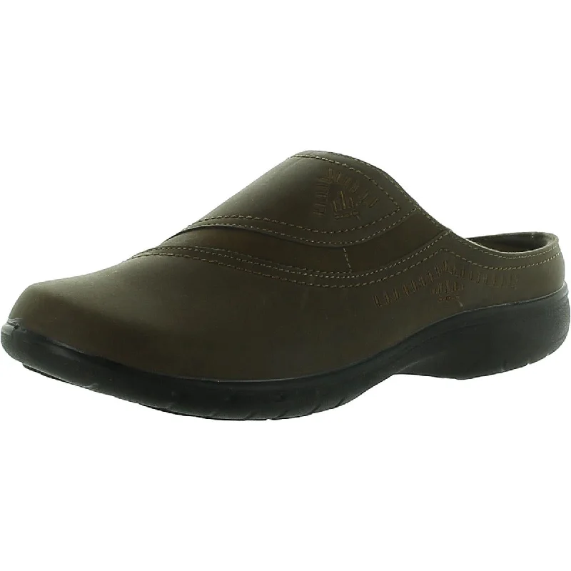 Easy Street Womens Faux Leather Slip On Clogs