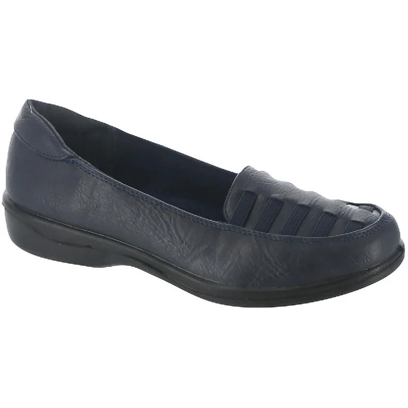 Easy Street Womens Genesis Faux Leather Slip-On Loafers