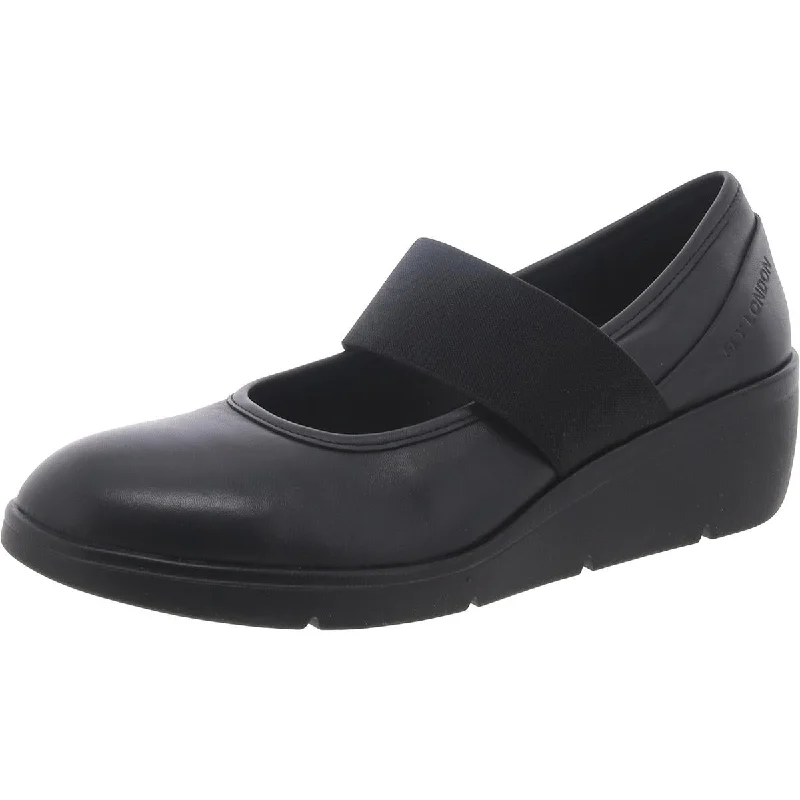 FLY London Womens Nara 547 Leather Slip-On Mary Janes