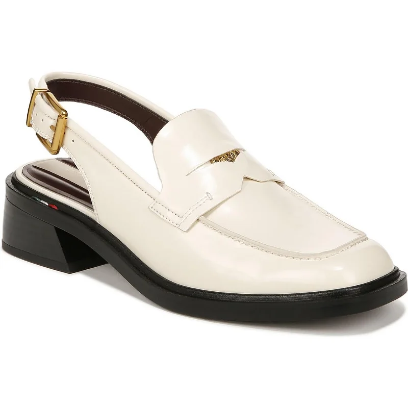 Franco Sarto Womens Giada Block Heel Slingback Loafers