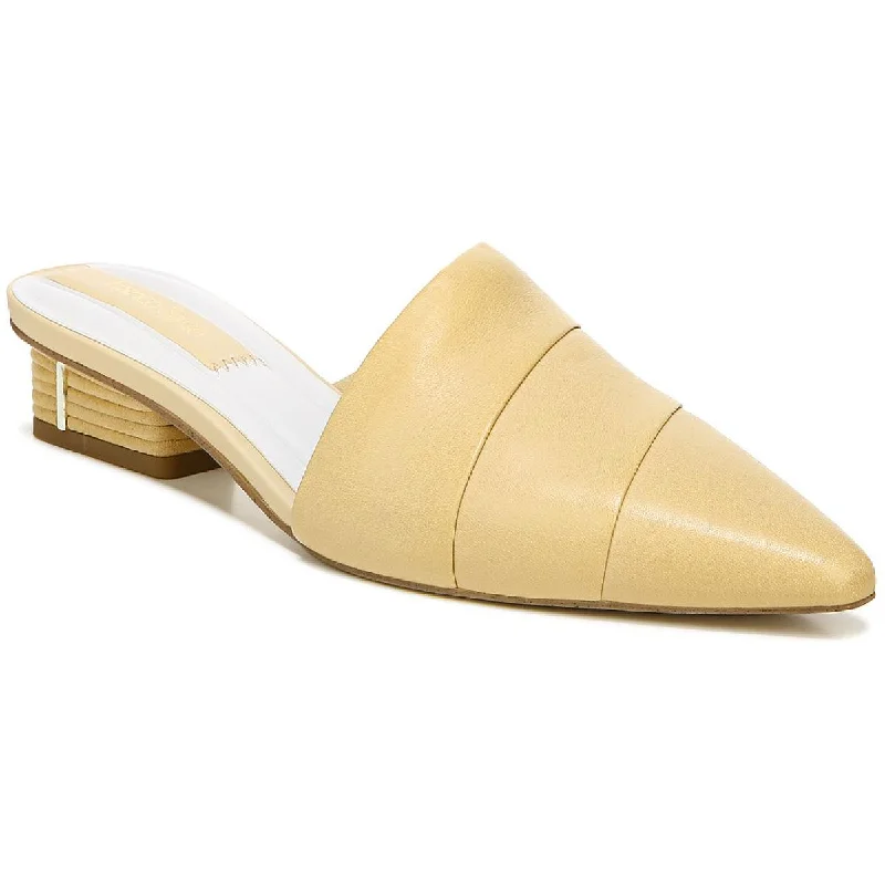 Franco Sarto Womens Oasis 3 Solid Almond Toe Mules