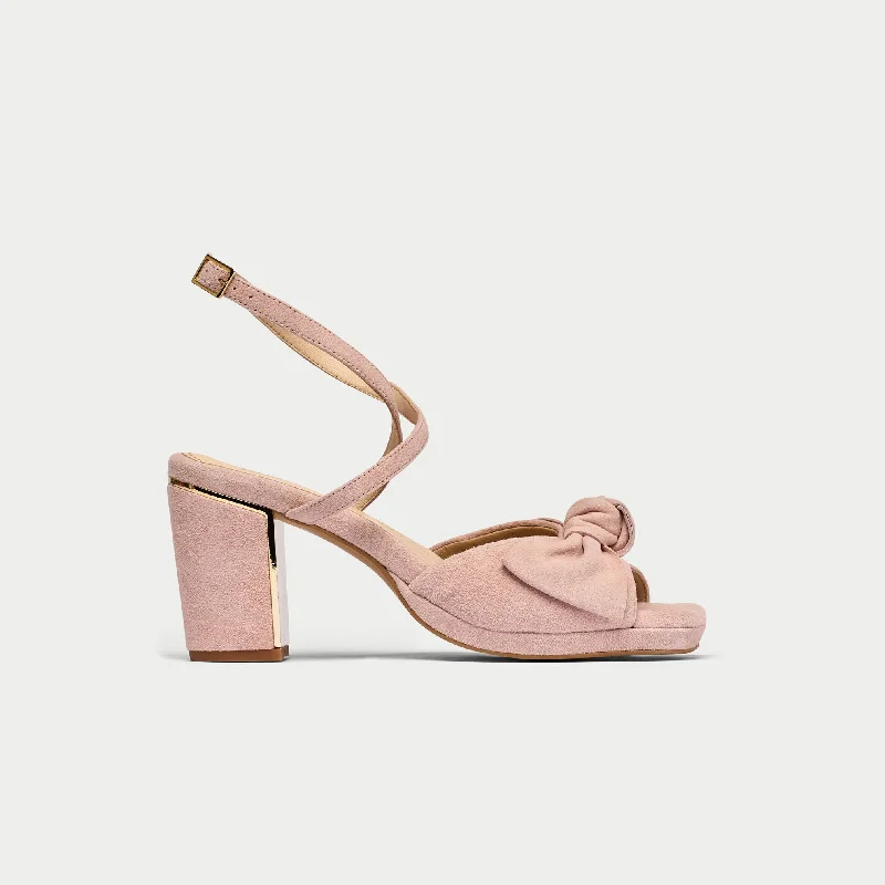 Lydia - Soft Rose Suede