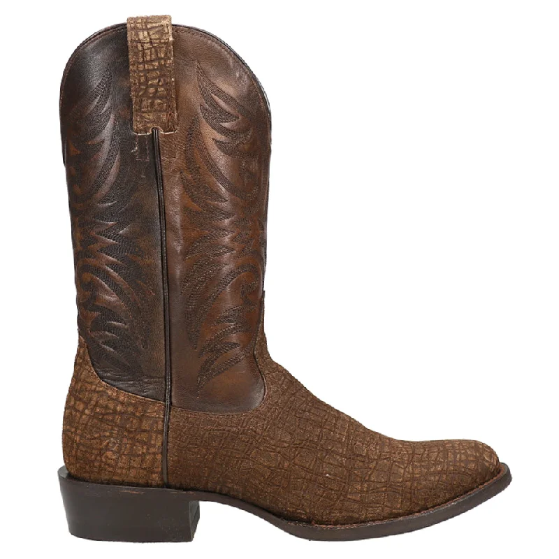 Bankroll Hippo Embroidered Round Toe Cowboy Boots