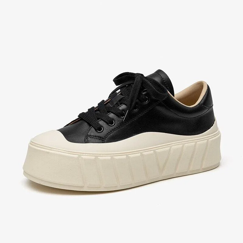 Desire - Plateform Leather Sneakers