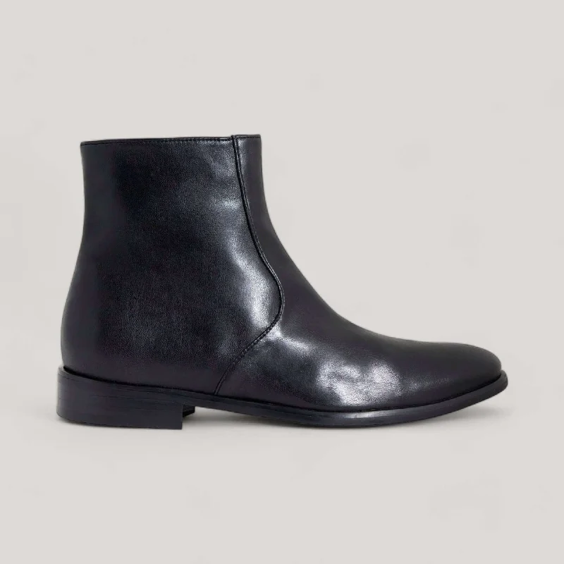 CHARLI | Black Vegan Nappa - Ankle Boot