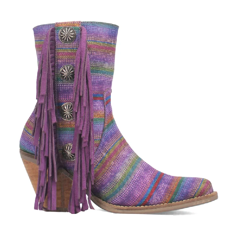 Chili Pepper Serape Southwest Cowboy Booties