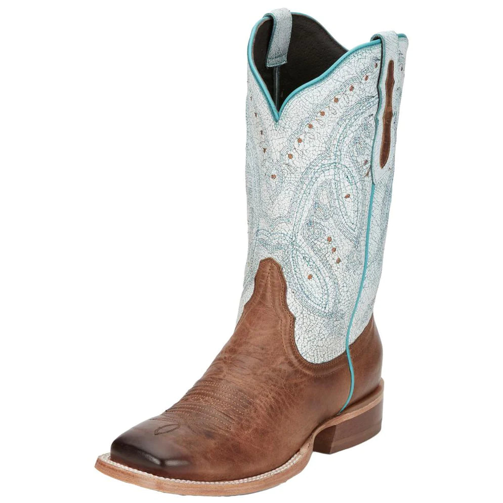 Tony Lama Women's Gabriella Caramel Cowhide Western Boot