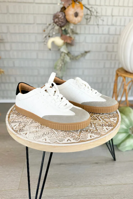 Dinia White Low Top Sneaker