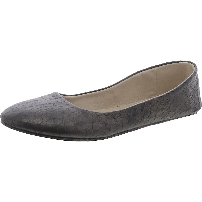 FS/NY Womens Faux Leather Slip-On Loafers