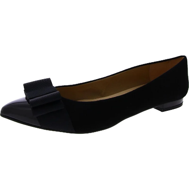 FS/NY Womens Suede Pointed Toe Flat Shoes