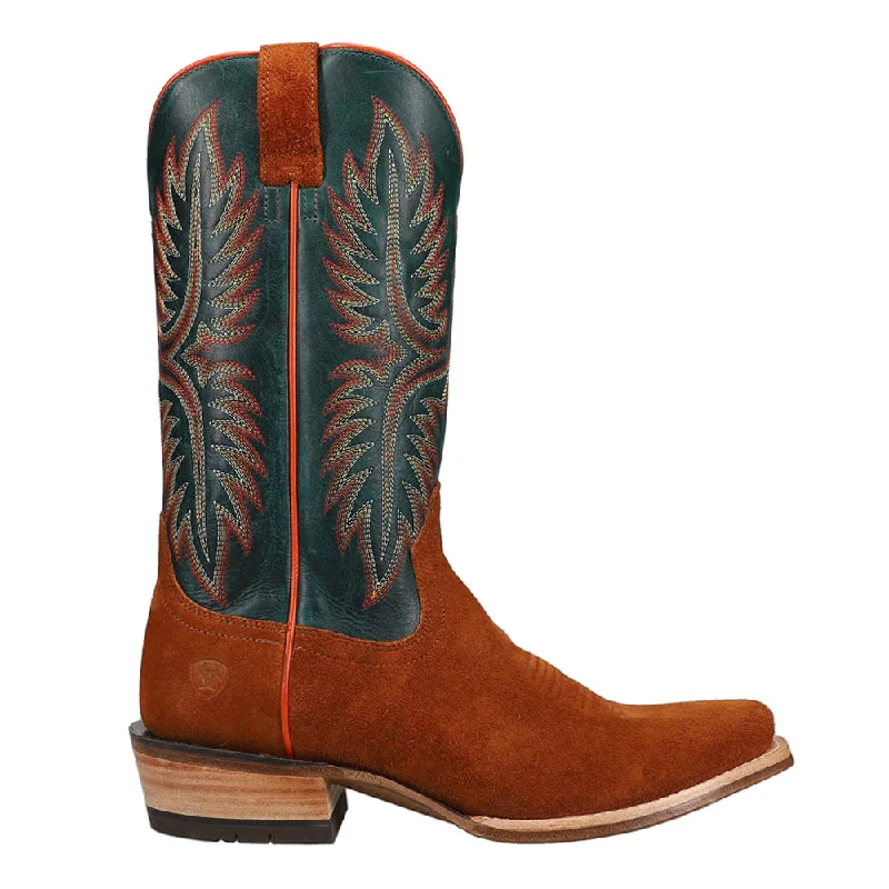 Futurity Rider Embroidered Square Toe Cowboy Boots