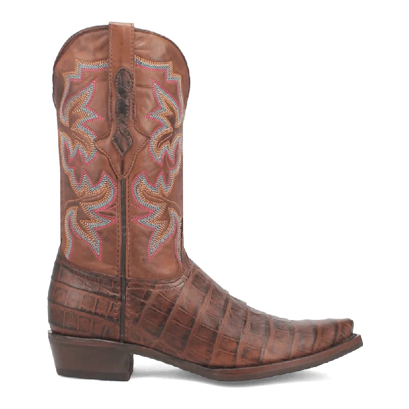 Gator Alligator Print Snip Toe Cowboy Boots