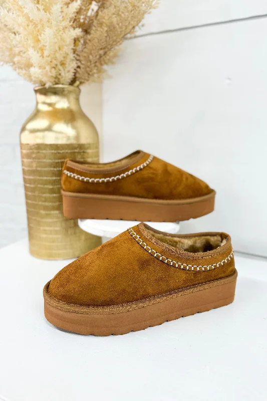 Whiskey Suede Slipper