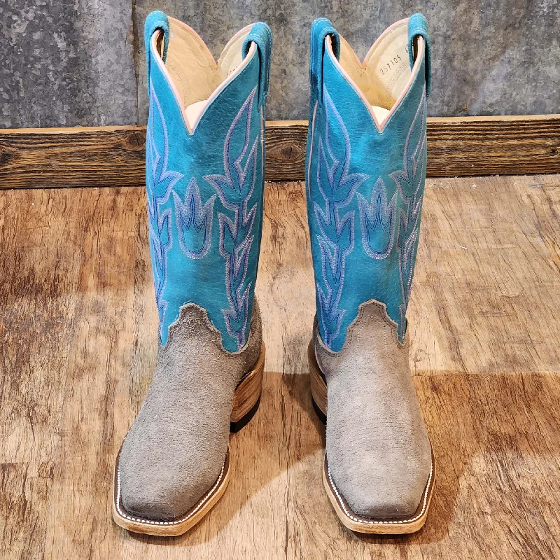 Olathe Grey Bison W/ Turquoise Boots