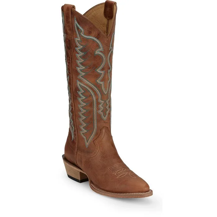 Justin Women's Evelyn 15" Western Boot in Barnwood