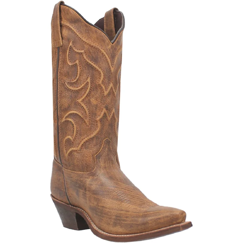 Laredo Womens Reva Honey Leather Cowboy Boots