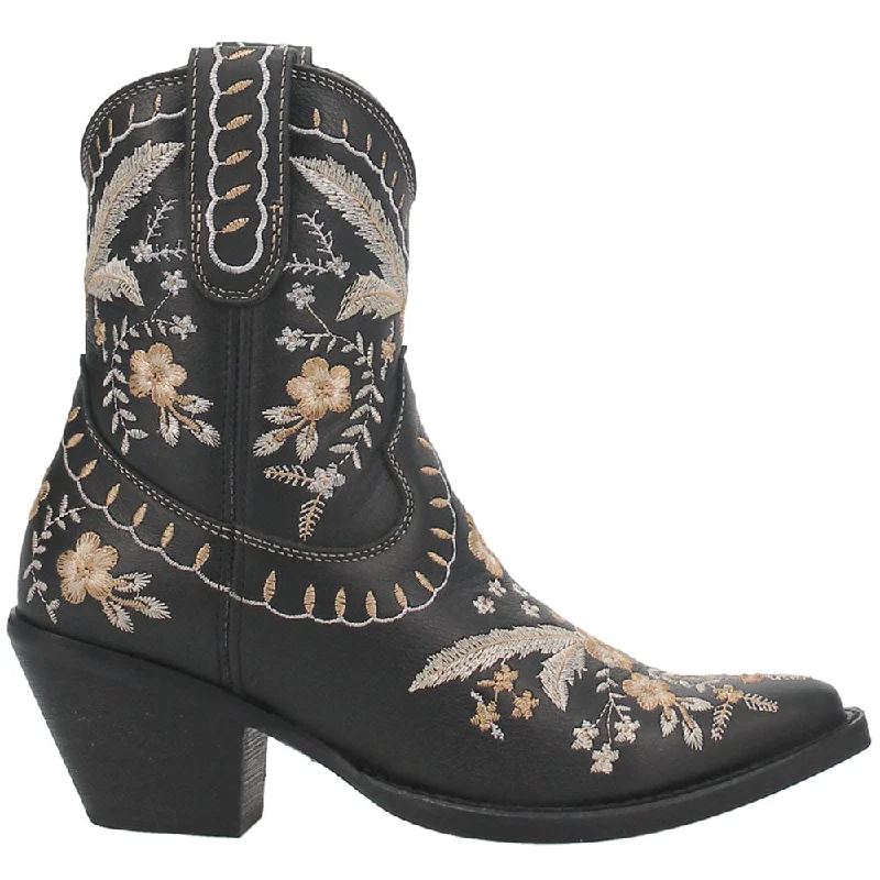 Primrose Embroidered Floral Snip Toe Cowboy Booties