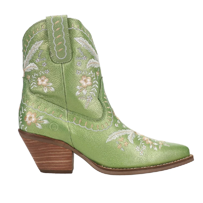 Primrose Embroidered Floral Snip Toe Cowboy Booties