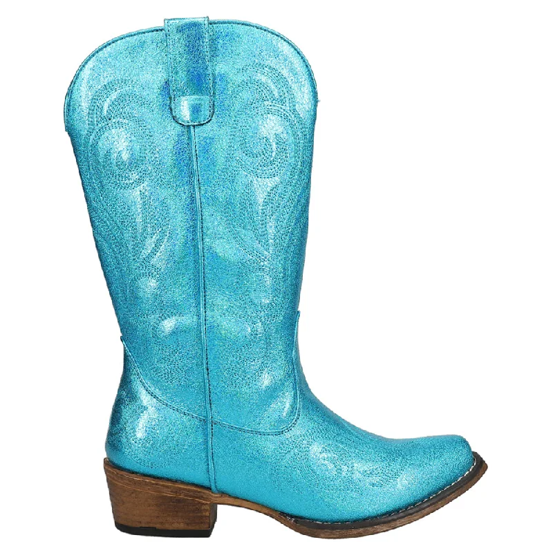 Riley Embroidered Snip Toe Cowboy Boots