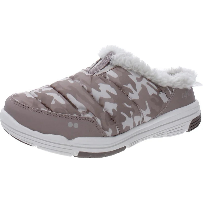 Ryka Womens Anise Slip On Faux Fur Lined Slip-On Sneakers